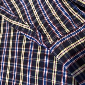 Wrangler Plaid Shirt with Blue/Yellow/Black Stripes